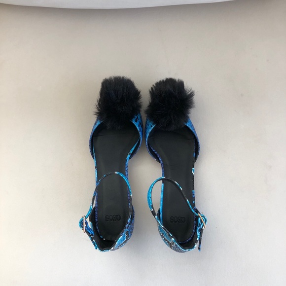ASOS blue pointed heels - Picture 6 of 9